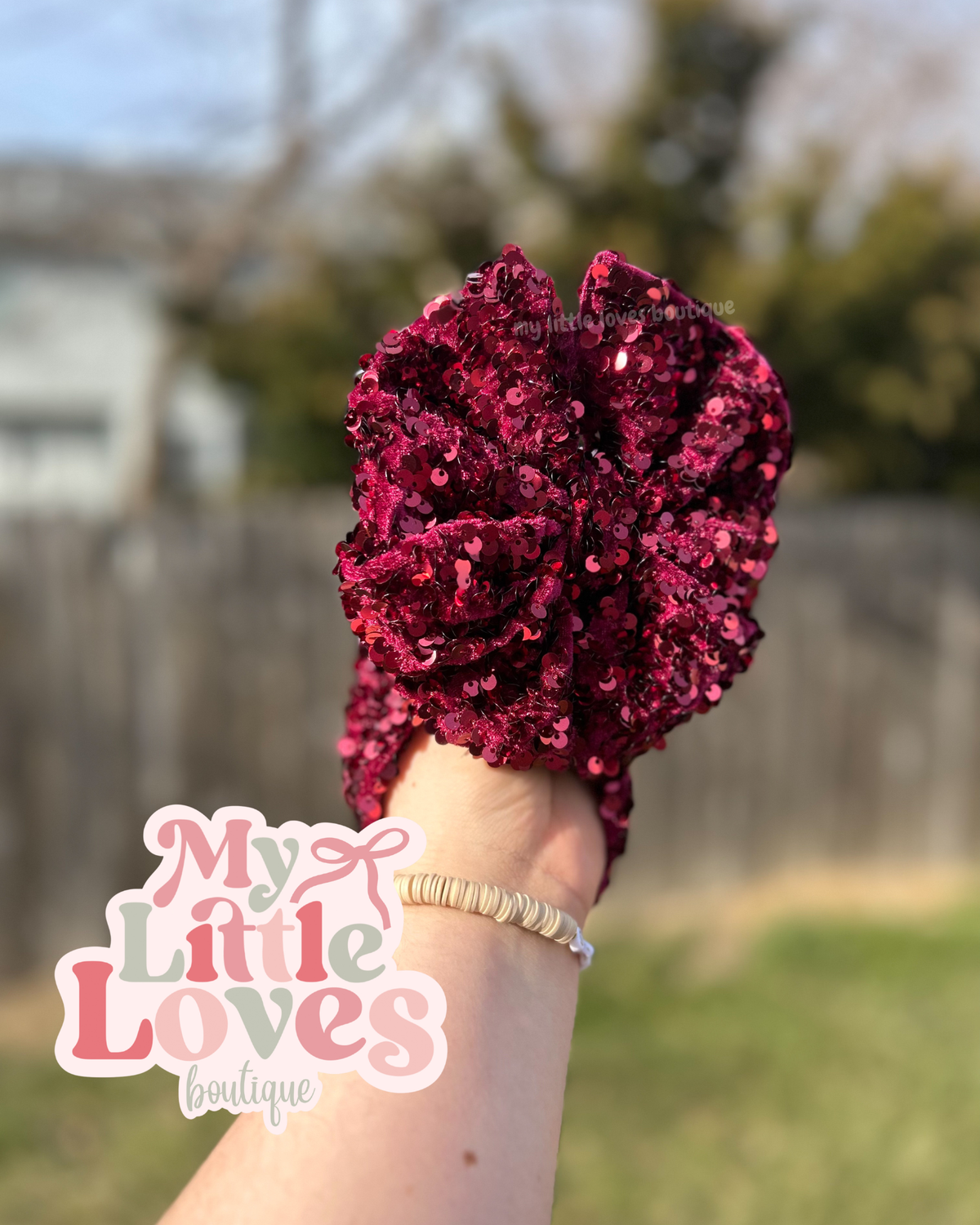 Sequins - Maroon
