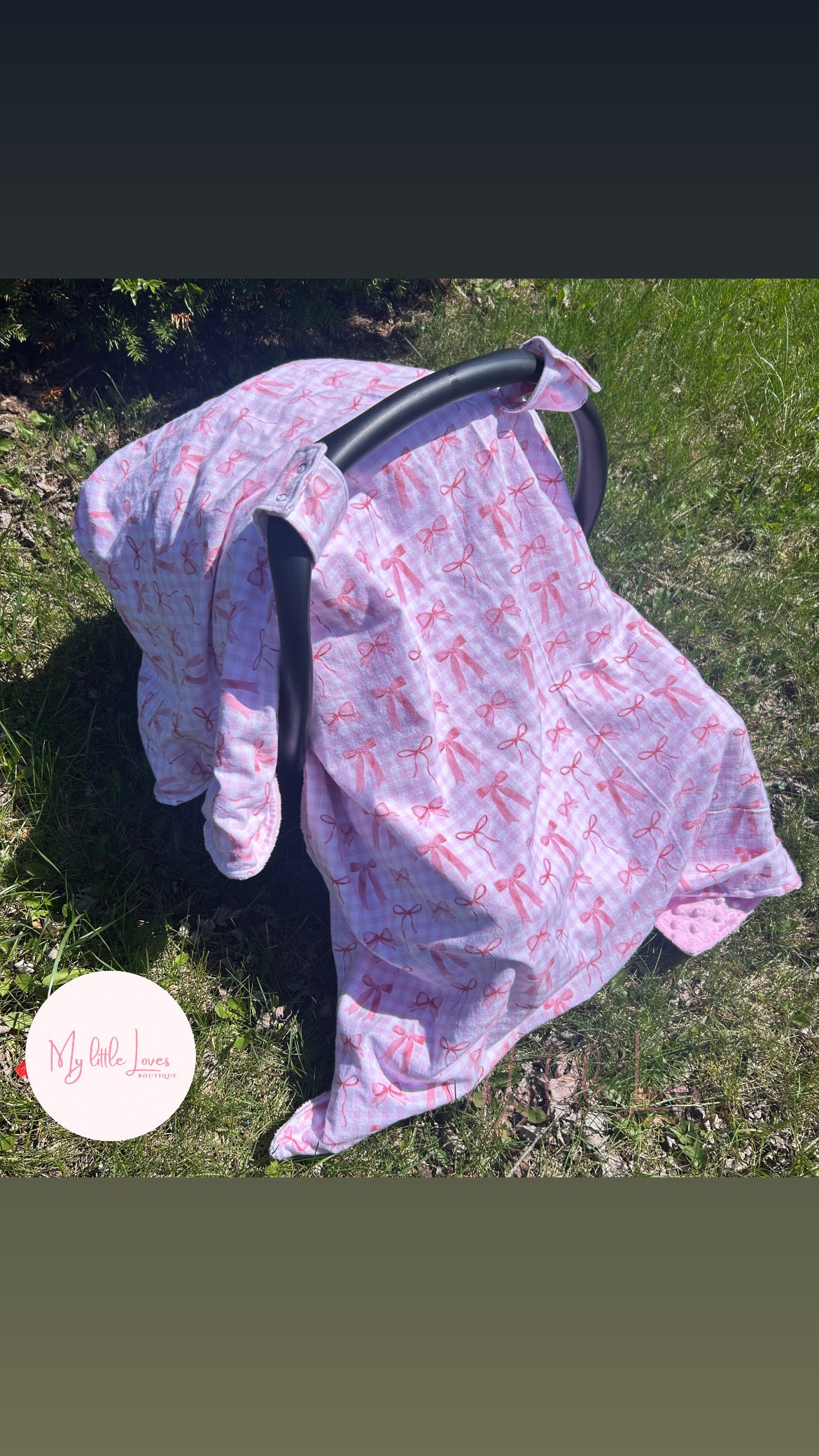 Custom Carseat canopy cover - seamless file upload