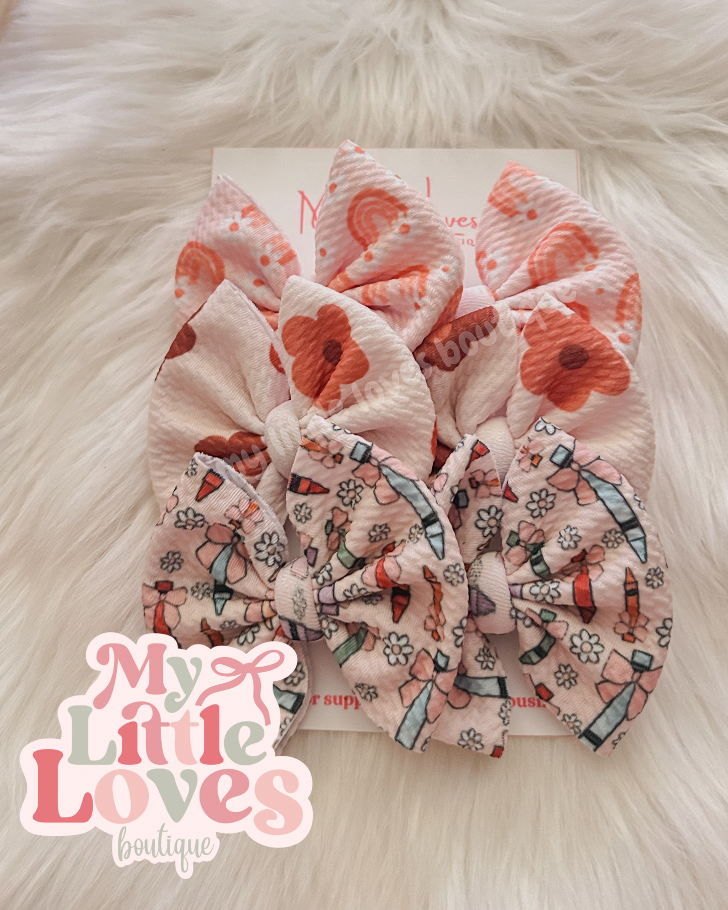 Crayon bow bundle